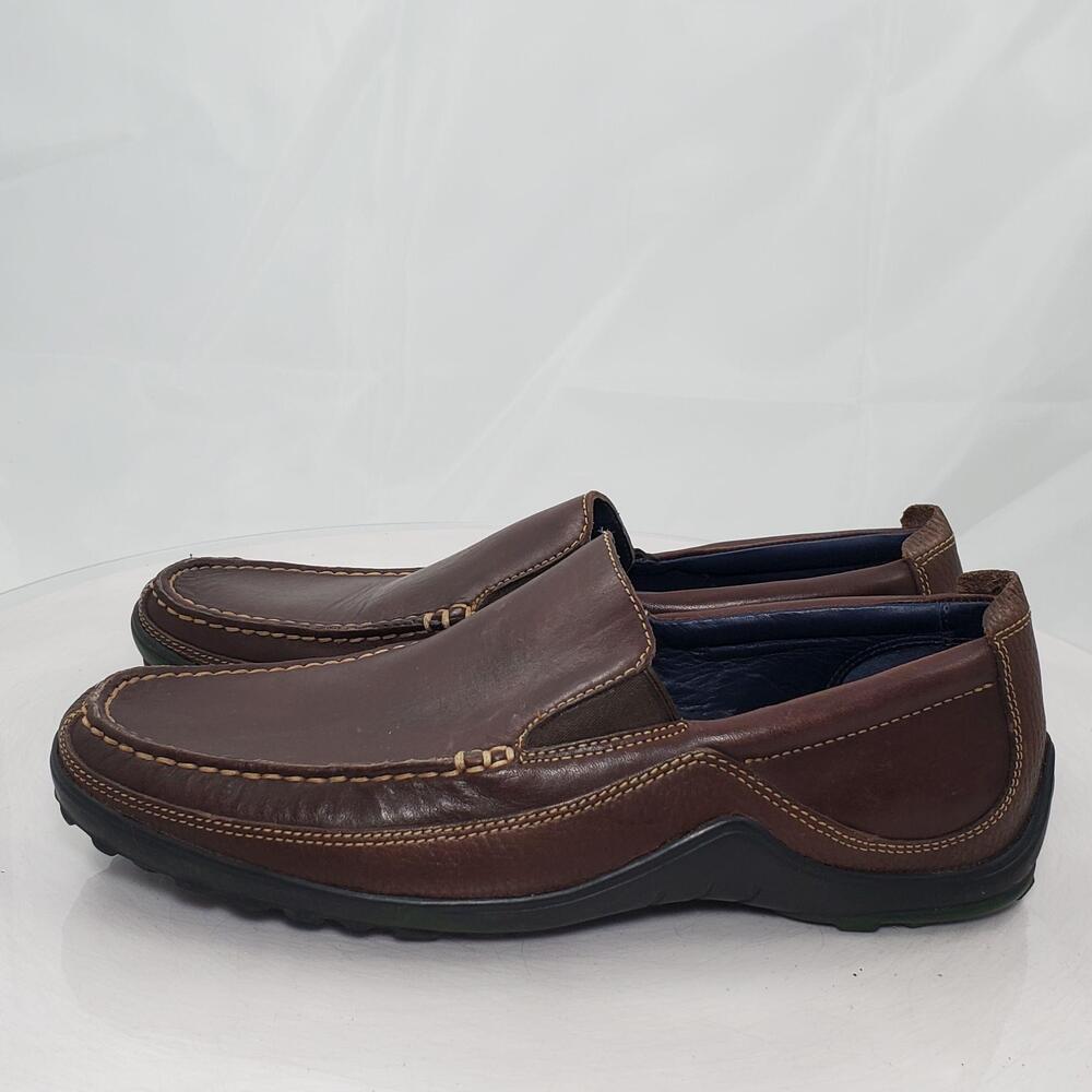 Cole Haan Loafer Shoes Men 9 Brown Leather Driving Slip On Comfort Moc C11455